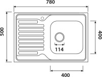 Мойка кухонная Kaiser KSS-7850R R