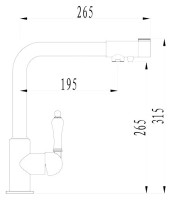 Смеситель для кухни Zorg Clean Water ZR 320 YF-33 черный металл