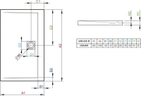 Поддон для душа Radaway Argos D 80x100 Поддон для душа Radaway Argos D 80x100