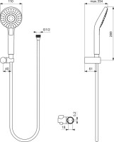 Душевой комплект Ideal Standard Ceraflex BC447AA С ВНУТРЕННЕЙ ЧАСТЬЮ