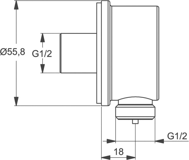Душевой комплект Ideal Standard Ceraflex BC447AA С ВНУТРЕННЕЙ ЧАСТЬЮ