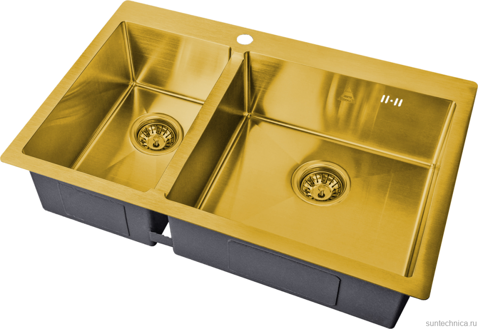 Мойка кухонная Steel Hammer SH 78-2-51-R BRONZE бронза