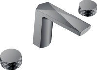 Смеситель на борт ванны Boheme Venturo 150-SGM-DIAMOND shine gun metal Смеситель на борт ванны Boheme Venturo 150-SGM-DIAMOND shine gun metal