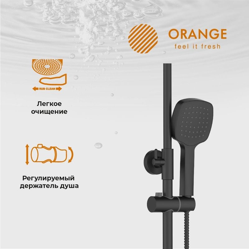 Душевая стойка Orange Thermo Thermo T02S4-912b