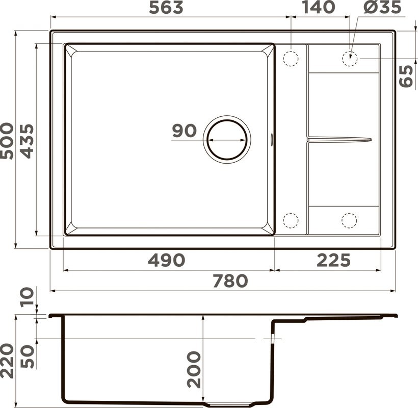 Комплект Мойка Omoikiri Sumi 78-LB белая + Измельчитель Nagare 750