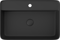 Тумба с раковиной STWORKI Luna 100 black matt