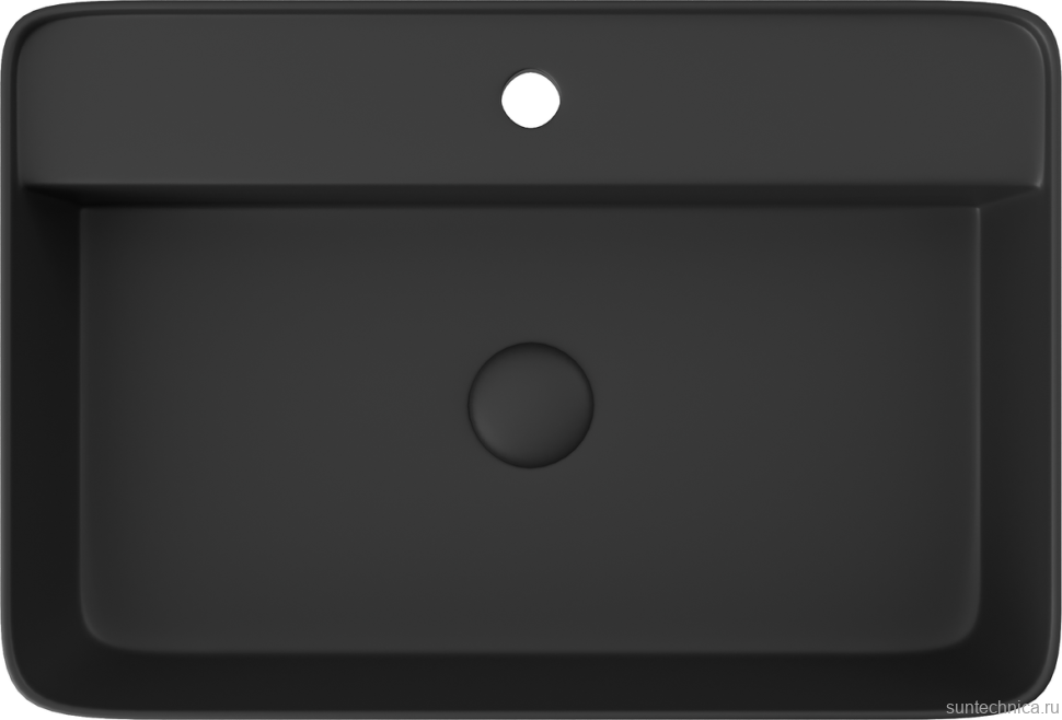 Тумба с раковиной STWORKI Luna 100 black matt