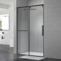 Душевая дверь в нишу Terminus Альба 1DS140х220B 140х220, черная