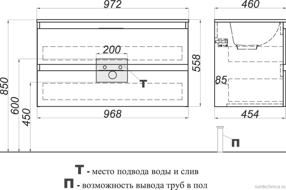 Мебель для ванной комнаты Aqwella 5 stars Accent 100 дуб золотой