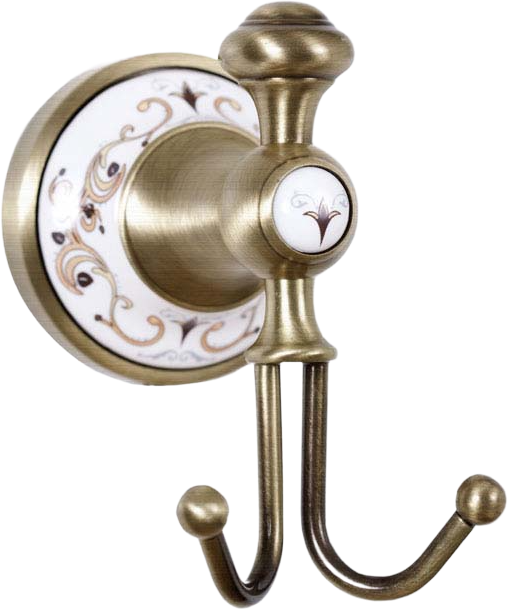 Крючок Boheme Provanse 10806 двойной, бронза