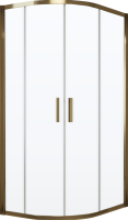 Душевой уголок Vegas Glass ZS-F Tur Novo 110*80 05 01 профиль бронза, стекло прозрачное