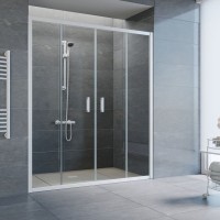 Душевая дверь в нишу Vegas Glass Z2P 220 01 01 профиль белый, стекло прозрачное