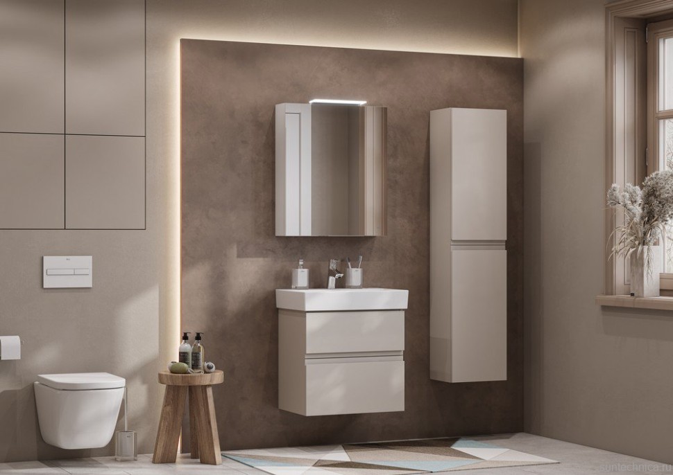 Тумба с раковиной Roca Oleta 60, капучино