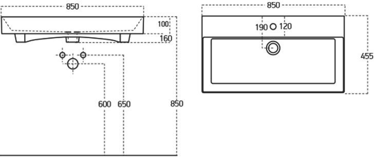 Мебель для ванной комнаты Aquanet Nova Lite 85 напольная, дуб рустикальный, 3 ящика