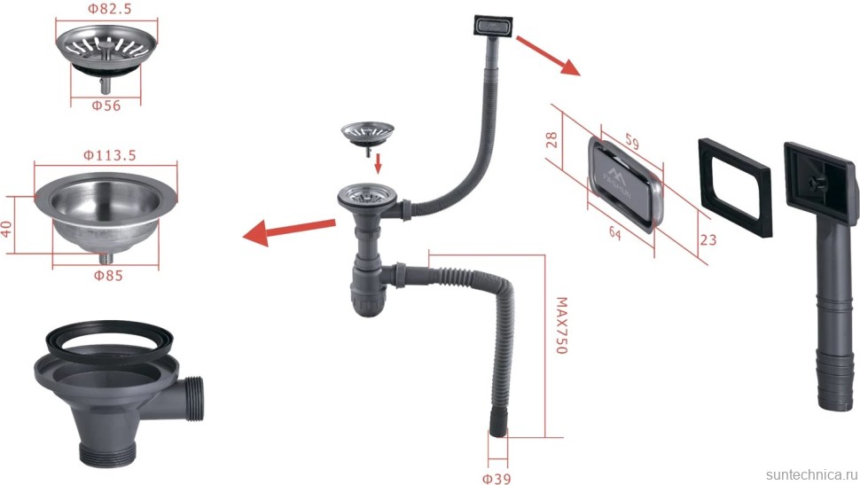 Мойка кухонная Fashun AS6545 сатин