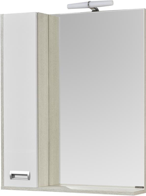 Зеркало AQUATON Бекка PRO 70 белое, дуб соммерсет