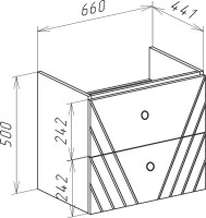 Тумба с раковиной Bellezza Альба 70