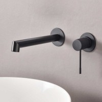 Смеситель для раковины Vincea Desire VBFW-1D1MB С ВНУТРЕННЕЙ ЧАСТЬЮ, черный матовый