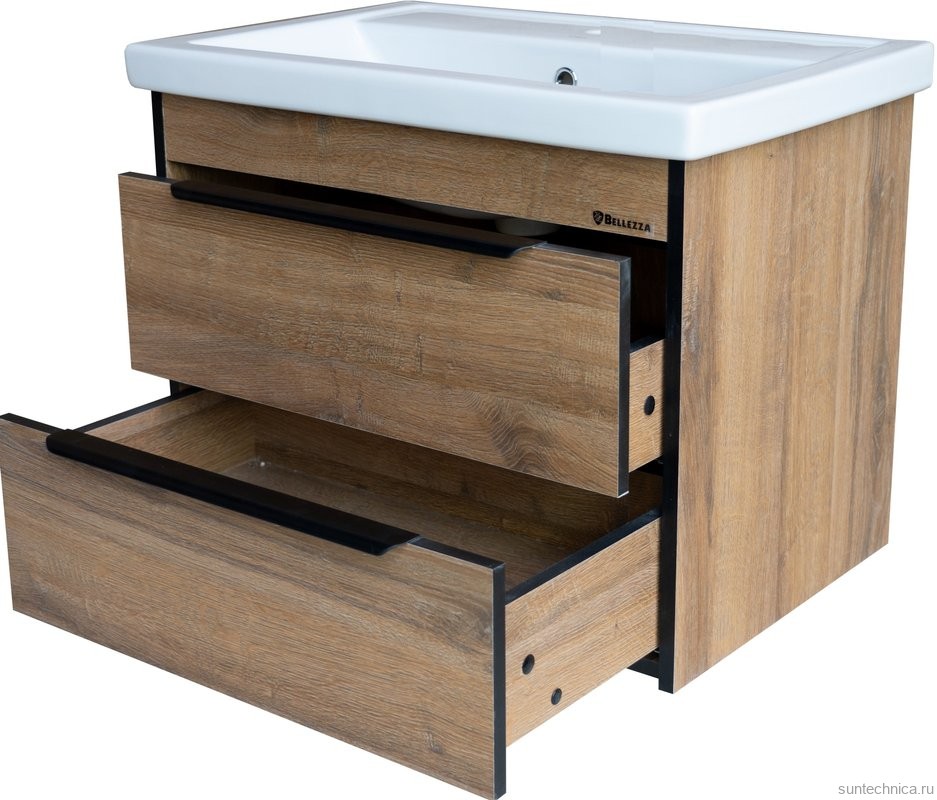 Тумба с раковиной Bellezza Бруно 70 табакко