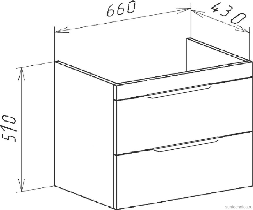 Тумба с раковиной Bellezza Бруно 70 табакко