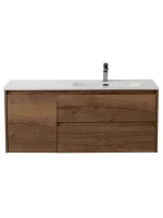 Тумба с раковиной BelBagno Kraft R, 100 2 ящика, дверца, rovere tabacco