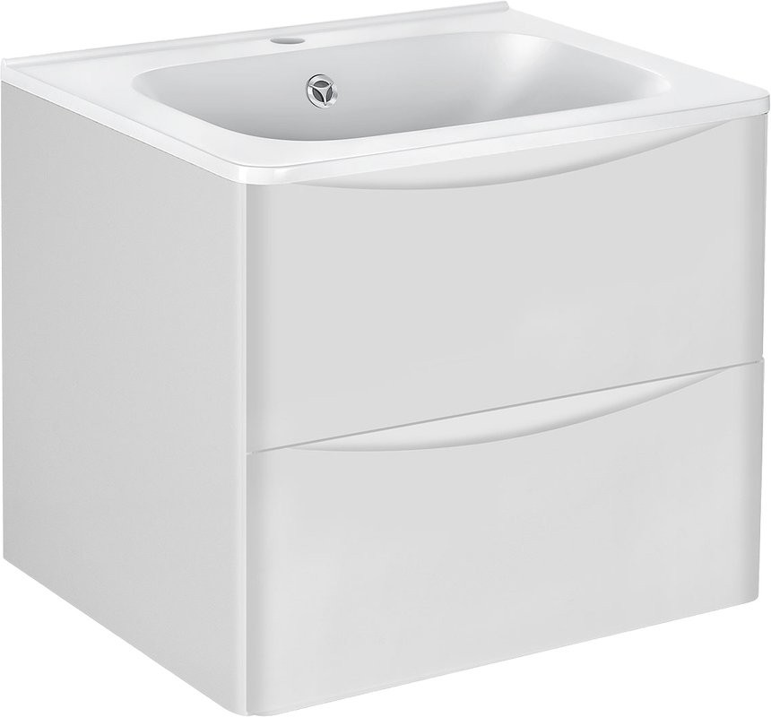 Мебель для ванной комнаты Vincea Paola 60 белая глянцевая