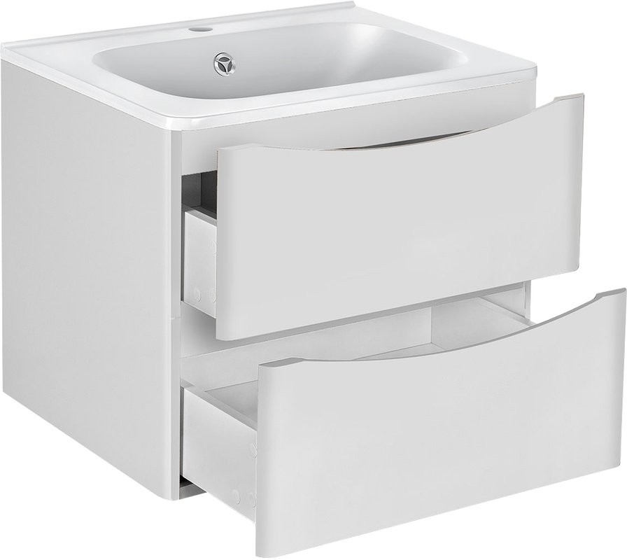 Мебель для ванной комнаты Vincea Paola 60 белая глянцевая