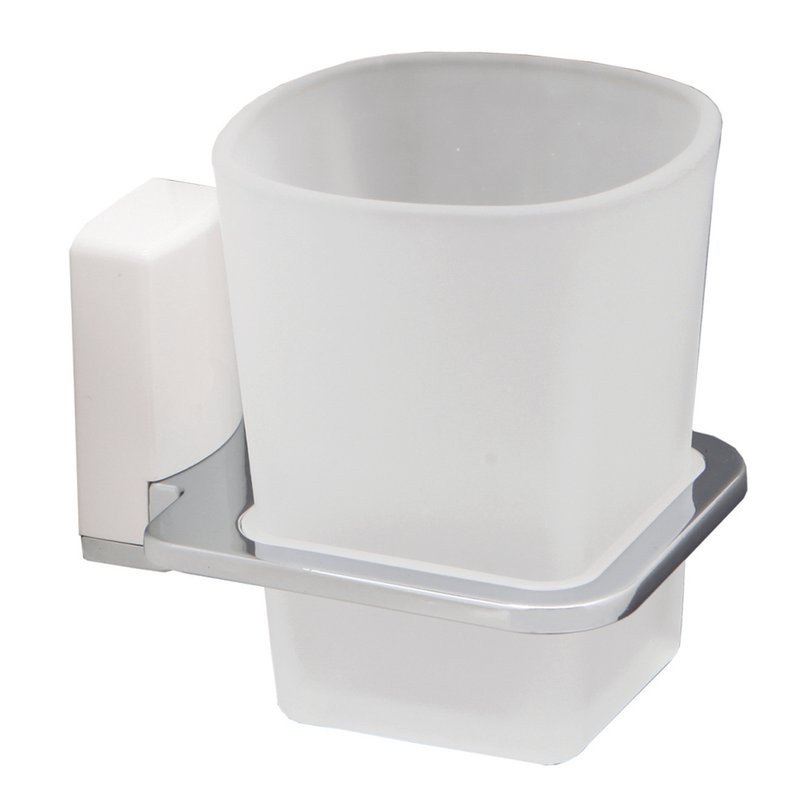 Набор Стакан Wasserkraft Leine White K-5028WHITE + Мыльница K-5069WHITE