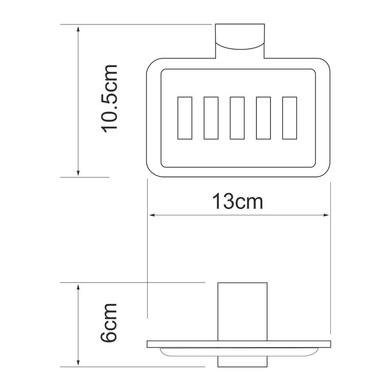 Набор Стакан Wasserkraft Leine White K-5028WHITE + Мыльница K-5069WHITE