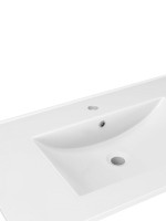 Тумба с раковиной Teymi Vitra 80 дуб, белая