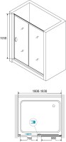 Душевой уголок RGW Passage PA-016+70 см (180-183)x70x195 профиль хром, стекло прозрачное