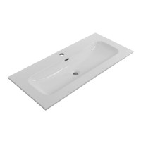 Тумба с раковиной Cezares Eco Cer-N 100 grafito, раковина Eco 100, ручки серые