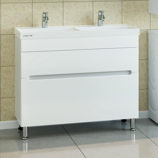 Тумба под раковину СаНта Лондон 100/2 напольная