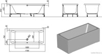 Акриловая ванна Kolpa San Elektra  170x80 Basis