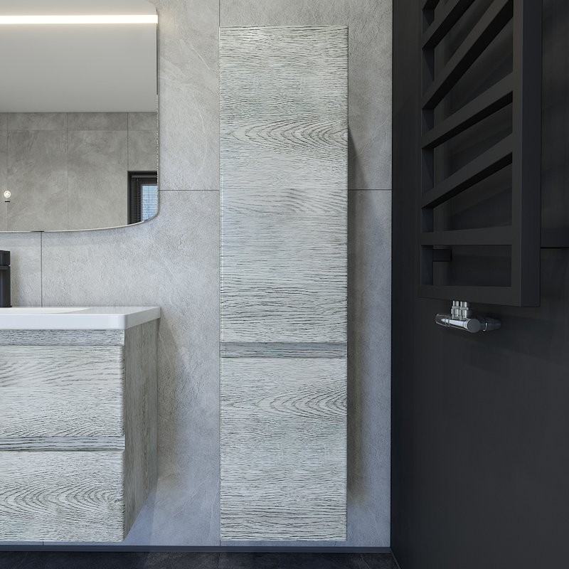 Шкаф-пенал для ванной Caprigo Forte 35 R белый клен