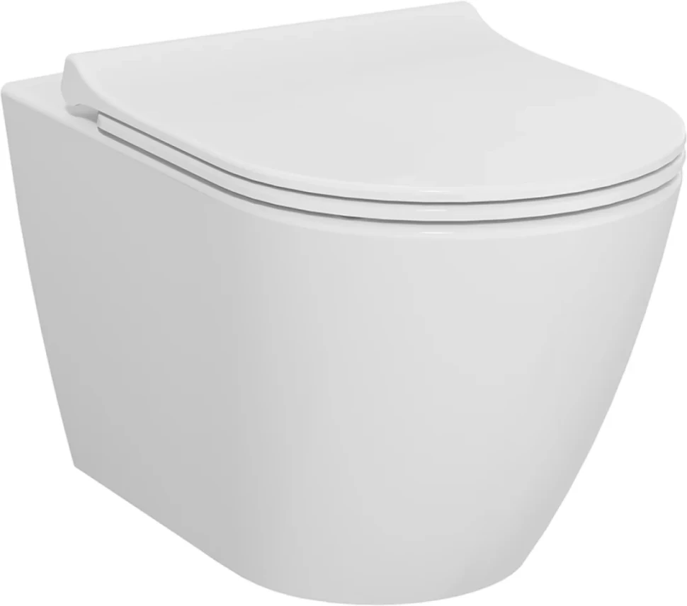 Комплект Унитаз подвесной VitrA Sanibelle 7551B003-0075 безободковый + Крышка 801-003-019 с микролифтом + Инсталляция Geberit Duofix Delta 458.149.21.1 с кнопкой смыва, хром + Звукоизоляция