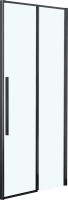 Душевой уголок RGW Stilvoll SV-12B+100 см (108,5-110)x100x195 профиль черный матовый, стекло прозрачное
