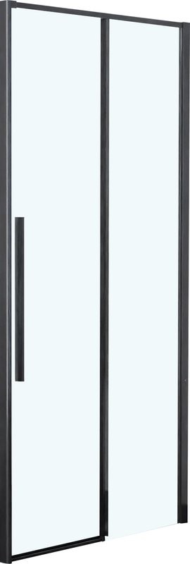 Душевой уголок RGW Stilvoll SV-12B+100 см (108,5-110)x100x195 профиль черный матовый, стекло прозрачное