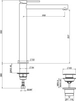 Смеситель для раковины Gattoni Circle One 9048/90C0 хром