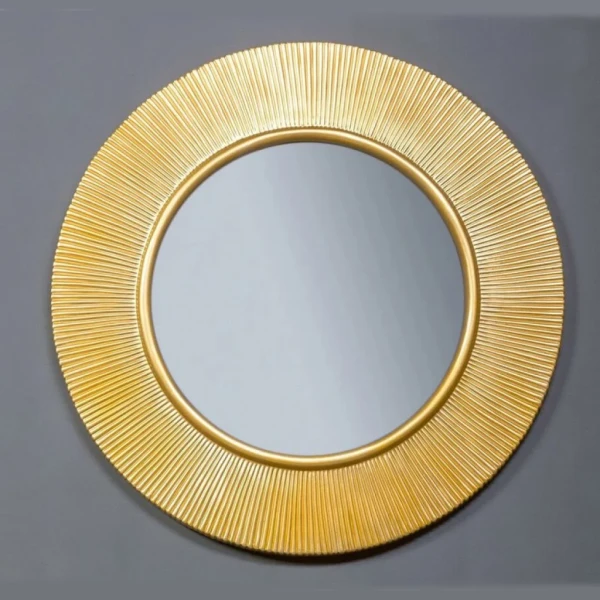Зеркало круглое Armadi Art NeoArt Shine золото, с подсветкой