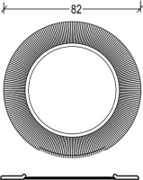 Зеркало круглое Armadi Art NeoArt Shine золото, с подсветкой