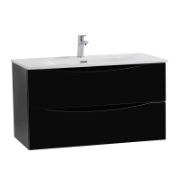 Тумба под раковину BelBagno Marino-cer-n 90 подвесная, nero lucido