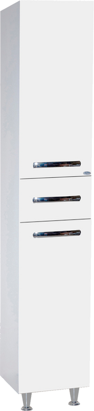 Шкаф пенал для ванной Bellezza Рокко 35 универсальный, белый