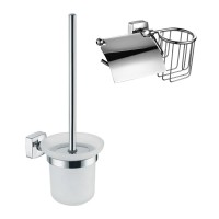 Набор Держатель Fixsen Kvadro 61309+10 + Ершик 61313