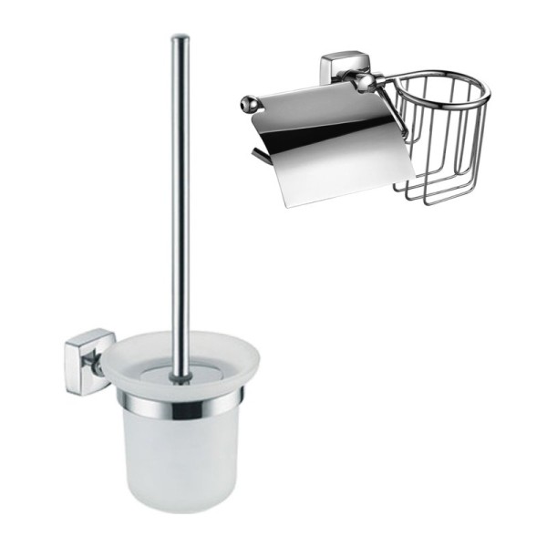 Набор Держатель Fixsen Kvadro 61309+10 + Ершик 61313