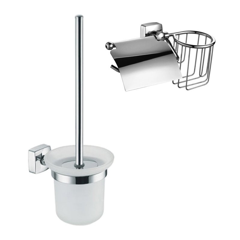 Набор Держатель Fixsen Kvadro 61309+10 + Ершик 61313