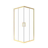 Душевой уголок Triton Фикс Голд Щ0000077241 100x100 см, без поддона, профиль матовое золото