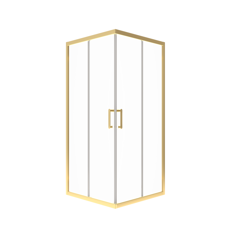 Душевой уголок Triton Фикс Голд Щ0000077241 100x100 см, без поддона, профиль матовое золото