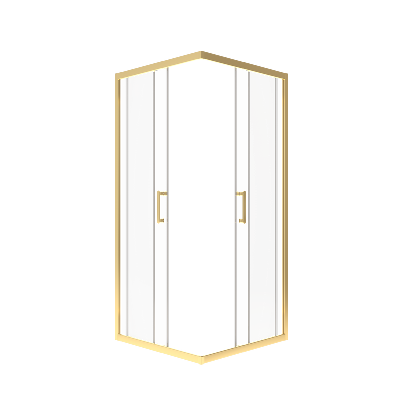 Душевой уголок Triton Фикс Голд Щ0000077241 100x100 см, без поддона, профиль матовое золото