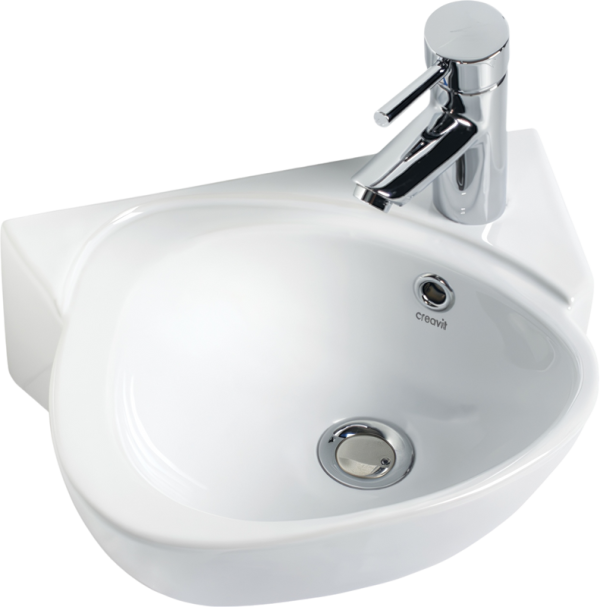 Раковина маленькая в туалет Creavit Cocuk CK035 белый